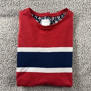 Denim & Flower Red Floral Lined Shirt men’s size XL